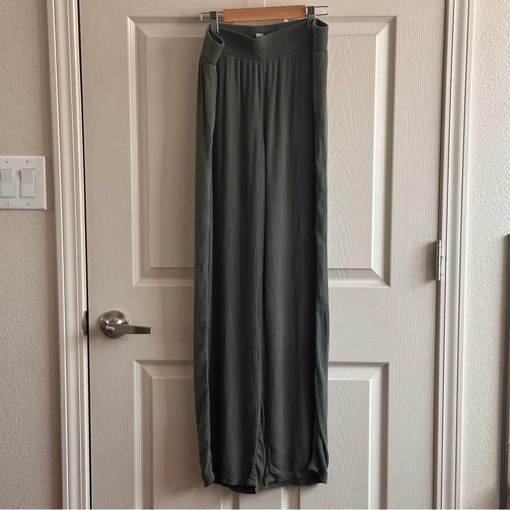 Three Dots Green Elastic Pull On Pants Women’s Size Medium